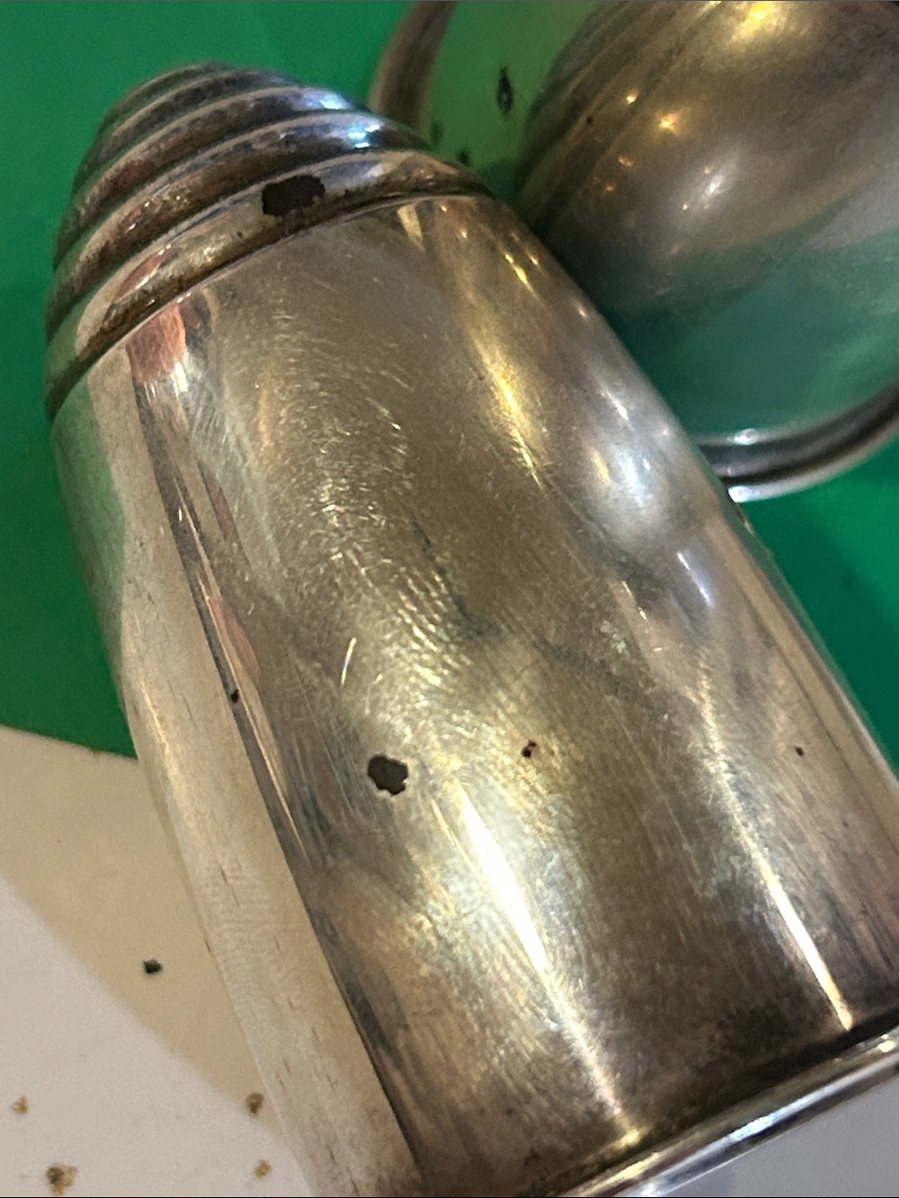 Sterling Silver Beehive Salt & Pepper Shakers - Picture 5 of 8